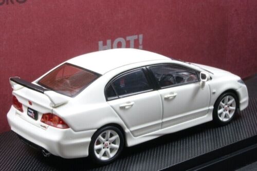 EBBRO 44293 1:43 SCALE HONDA CIVIC TYPE-R FD2 JDM 2007 DIE CAST MODEL CAR WHITE - Picture 10 of 15