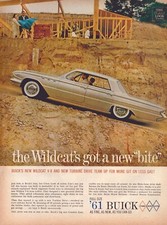 1960 Buick Wildcat Print Ad Model Year 1961 Got A New Bite House Construction 1960 Buick Wildcat Print Ad Model Year 1961 Got A New Bite House Construction