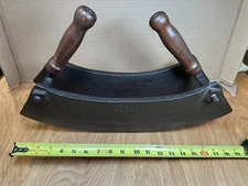 VTG Antique Double Curved Blade Chopper MEZZALUNA Knife Herb Chopper