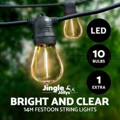Jingle Jollys 14m Led Festoon String Lights Kits Wedding Jingle Jollys 14m Led Festoon String Lights Kits Wedding