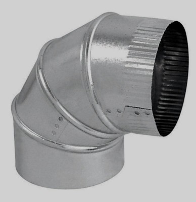 Imperial Manufacturing 6'' Furnace Pipe Adjustable Elbow 30 Ga Galvanized GV0296
