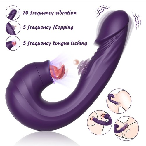 Flattern Dildo Vibrator Rabbit Klitoris G-Punkt Massage Sexspielzeug für Frauen - Bild 6 von 12