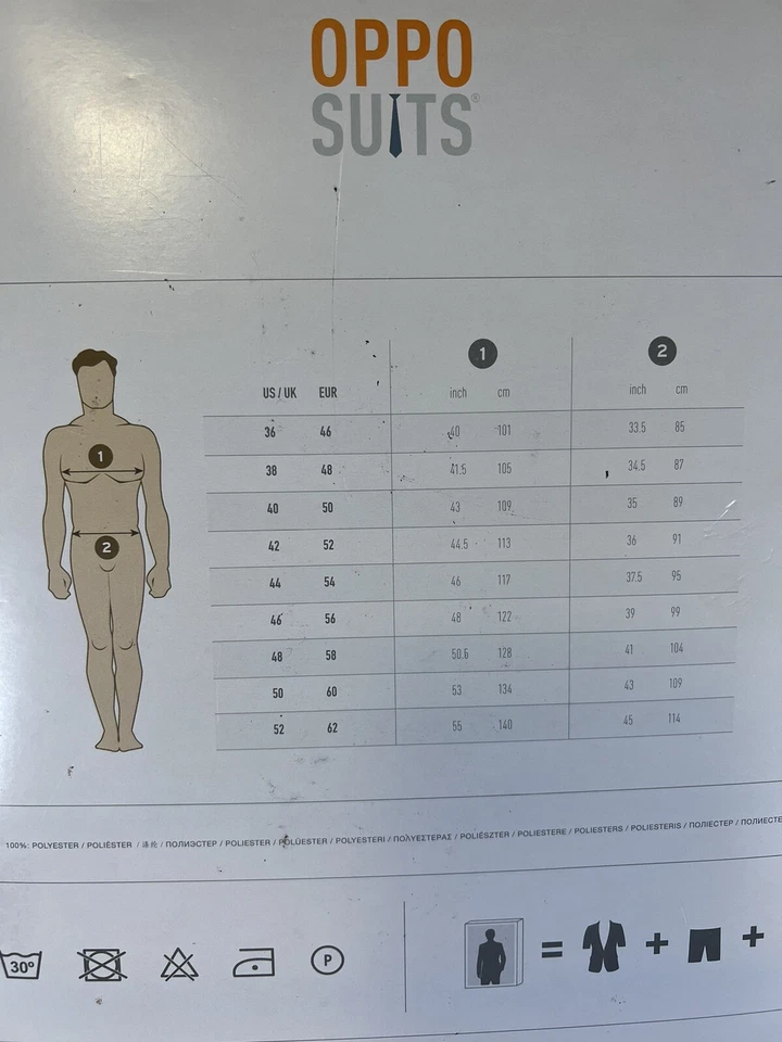 Opposuit Iceman Summer Mens Size 44 3 Piece Suit Short Sleeve, Shorts, & Tie - Image 2 of 4