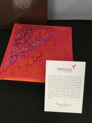 Papyrus Orange Pink Netted Sequin Journal