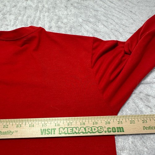 Vintage Adidas Climalite Long Sleeve T Shirt Red Camo Spellout Mens Size Medium - Picture 10 of 11