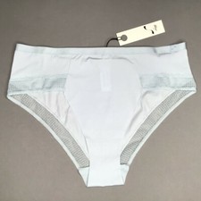 Sloggi S Silhouette High Leg Brief Damen Satin Slip Hellblau Neu