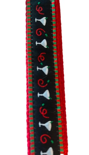 East Side Collection 6’ Foot X 1” Dog Leash Lead Martini Drink Puppy Red Black - Picture 4 of 4