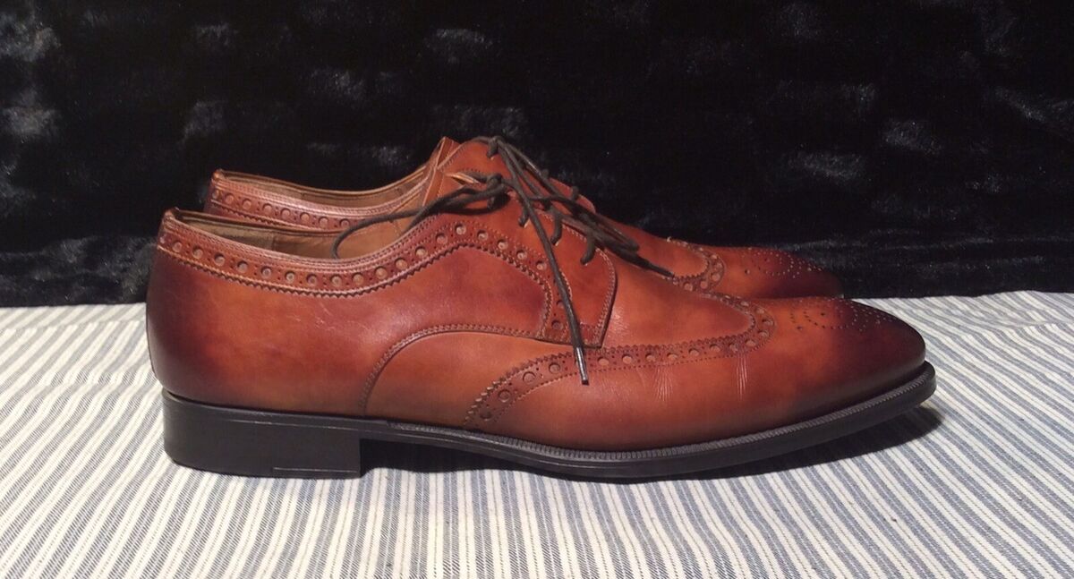 Magnanni Hampton Wingtip Oxford Black Leather Size 12 M Magnanni Hampton Wingtip Oxford Black Leather Size 12 M