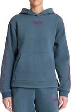 PUMA Women s Fleece Pullover Hoodie with Kangaroo Pocket Blue Medium