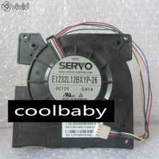 SERVO E1232L12BXYP-26 Blower Fan DC12V 0.61A 4Pin PWM Cooling Turbine Fan
