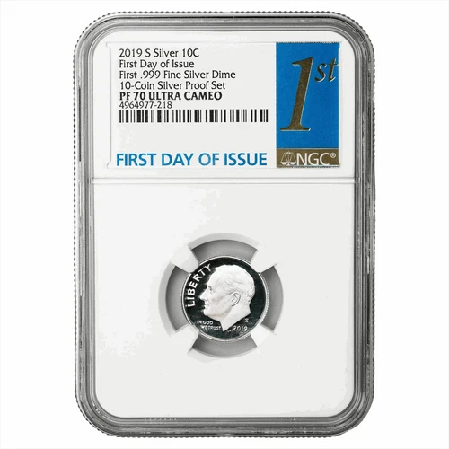 2019S Silver Roosevelt Dime 10C FDOI 0.999 Fine NGC PF 70 UCAM