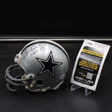 Tony Dorsett Signed Mini Helmet Dallas Cowboys Autograph HOF 94 JSA ZJ22335