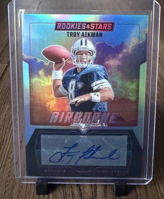 #ad #ad 2025 Panini Rookies amp; Stars Airborne Troy Aikman #13 Signatures 99 AU $129.99