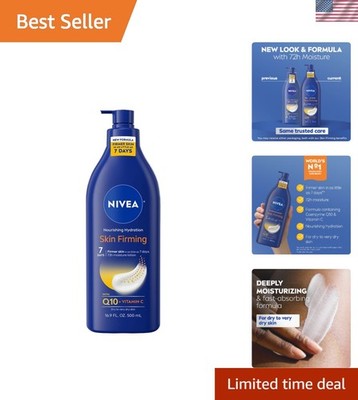 Eco-Friendly Skin Firming Body Lotion - 72HR Moisturizer with Q10 & Vitamin C