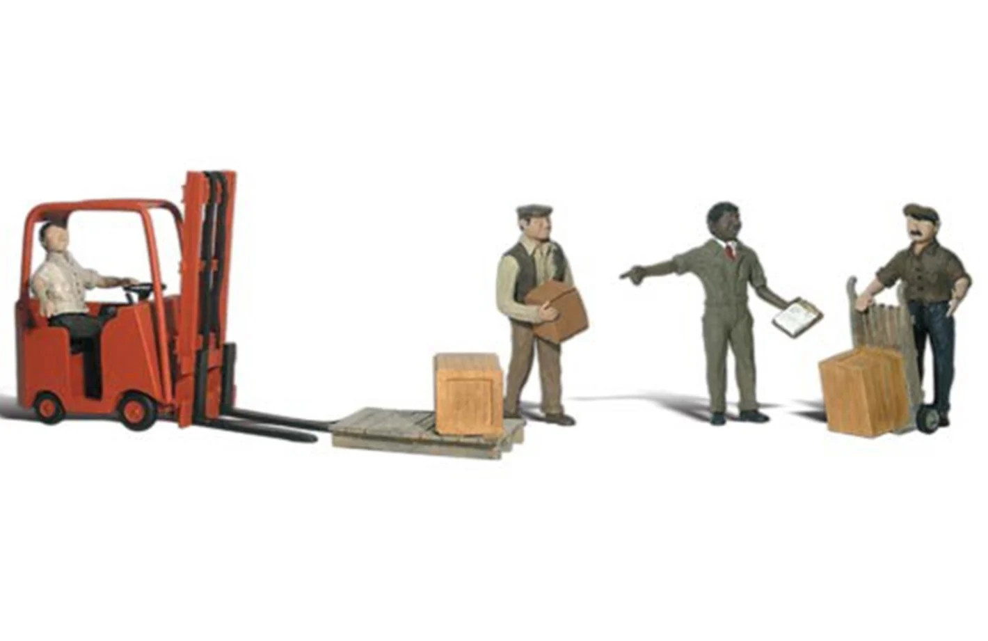 Woodland Scenics WA1911 A1911 Scenic Accents - Workers and Forklift - HO Scale