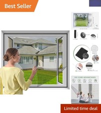 130x150cm Self-Adhesive Window Fly Screen - Durable Insect Protection Mesh