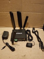 PEPWAVE MAX BR1 MK2 LTEA WIRELESS MOBILE ROUTER WITH ANTENNAS AND POWER ADAPTER