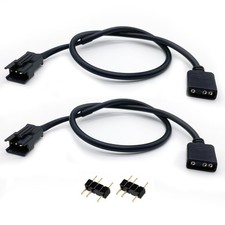 1-to-1 ARGB Extension Cable, 5V 3-pin to JST SM 3Pin Male Adapter Cable, 5V 3...