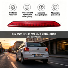 Rot Rücklicht Bremslicht LED Dritte Bremsleuchte Für VW POLO 9N 9N3 02-10 NEU