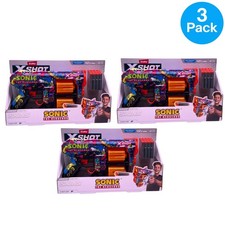 ZURU X-Shot Sonic Skins Dart Blaster 3 Pack Toy Gun New
