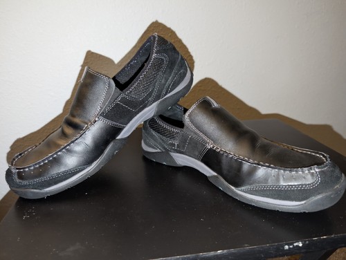 Mocasines Vionic Para Hombre Talla 10 Estilo Eli Sin Cordones Cuero Negro Gamuza - Imagen 9 de 17
