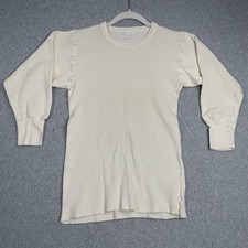 Vintage 70s 80s Thermal T-Shirt Mens Large 16x25 Long Sleeve Retro USA Waffle