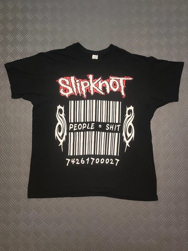 Vintage Late 2000s T-Shirt Slipknot People = Shit Screen Stars (XL)