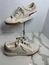 Dolce Vita Harryson Sneakers White, Silver,  Tan Women  s Size 8