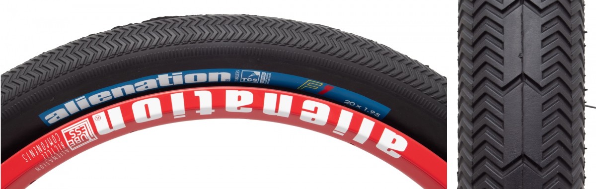 Alienation TCS F1 Road Tire 20x195 Black Tubeless 9690₽