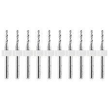 Brocas de carburo sólido de 10 piezas de 1,12 mm (0,044") PCB taladros de carburo de precisión CNC