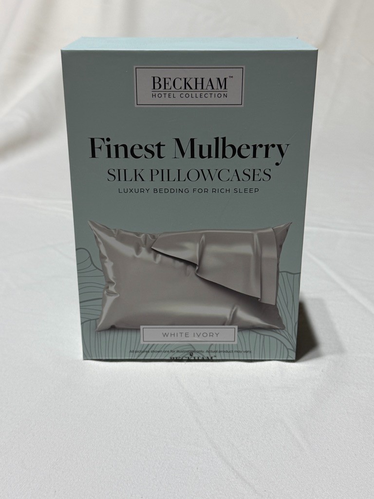 Beckham Hotel Collection Finest Mulberry Silk Pillowcases Wh