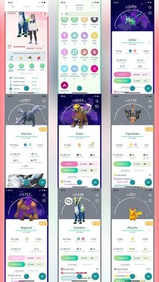 Pokémon Acc Go - Lvl61 - 108 Shiny - 133 Legendary,mythical - Shiny Latios Entei