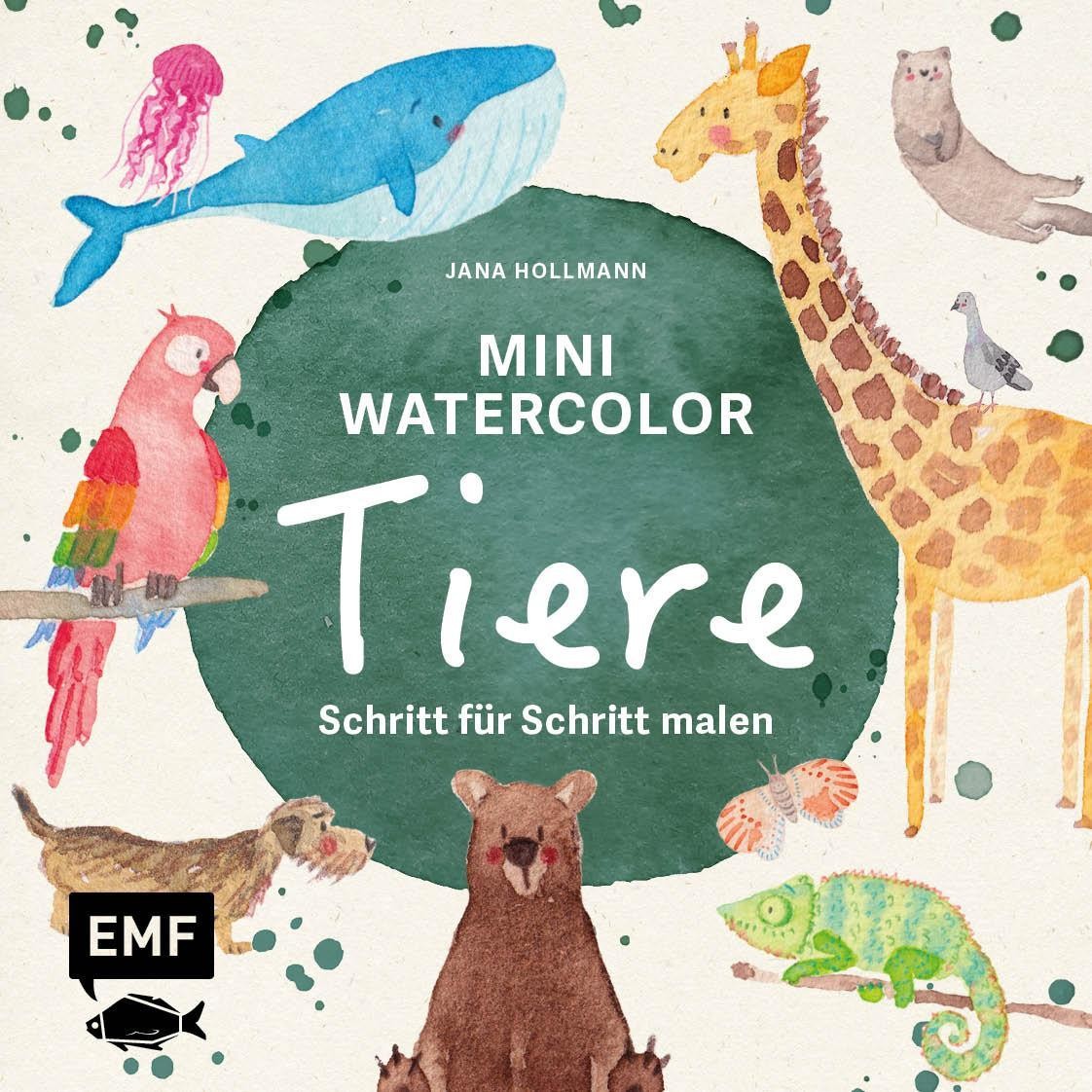 Edition Fischer Mini Watercolor - Tiere, Ratgeber Von Jana Hollmann - Bild 2