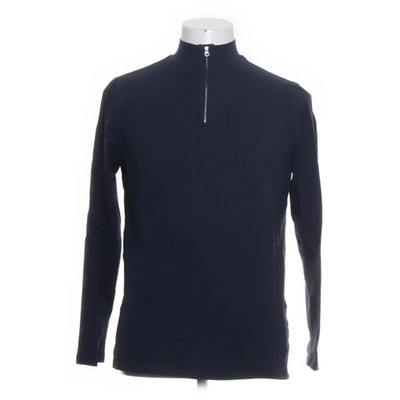 Day 2 Day, Langarmshirt, Größe: M, Blau, Baumwolle/Elasthan, Einfarbig #tUk