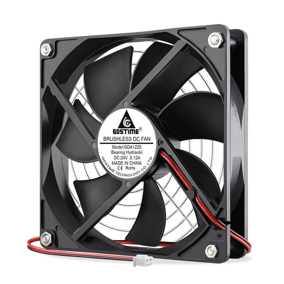 120mm Lüfter 24V PC Lüfter Ventilator für Computer Netzteile Verstärker - Bild 3 von 4
