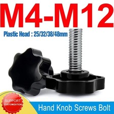 Perfect Fit M8x32mm Hand Knob Tightening Screws for Umbrella Base Replacement