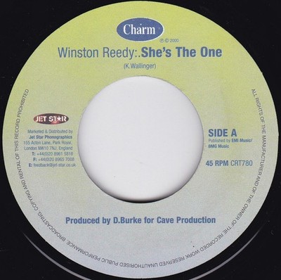 Winston Reedy - She's The One (7'', Single) (Very Good Plus (VG+))
