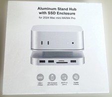 Mac M4 Mini Stand Hub with SSD Enclosure, with SD USB-A ports