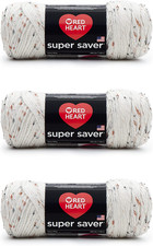 Super Saver Yarn, 3 Pack, Aran Fleck 3 Count