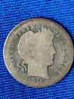 1916 Barber Dime 10C Silver Circulated United States Coin Uncertified (152)
