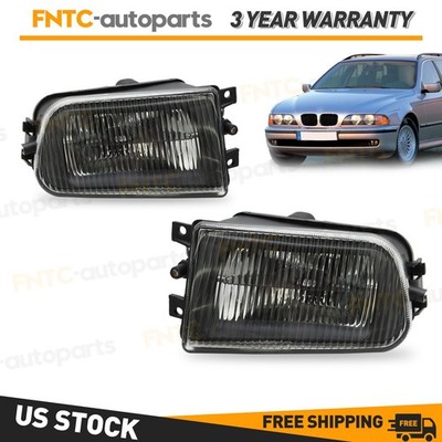 Front Bumper 2*Fog Light For BMW E39 528i 540i Z3 Driving Lamp Housing 1998