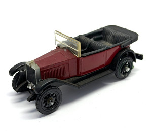 Vintage  Dugu 1/43 Scale Fiat 509 Sedan 1924 Maroon/Black Diecast