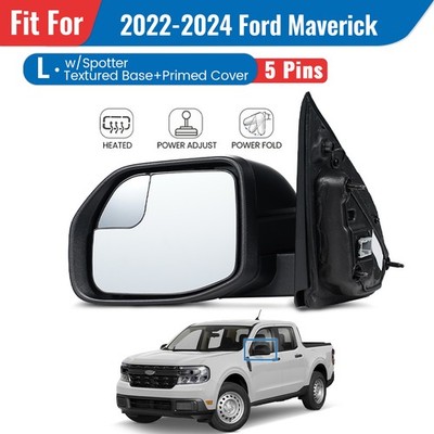 Side Mirror For 2022-2024 Ford Maverick W/Spotter Heated Power Adjust Left 5 Pin