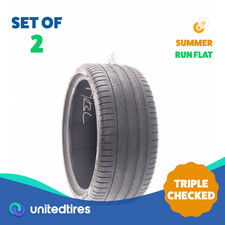 Set Of 2 Used 27530r20 Pirelli P Zero Pz4 Moe Run Flat 97y - 532 Set Of 2 Used 27530r20 Pirelli P Zero Pz4 Moe Run Flat 97y - 532