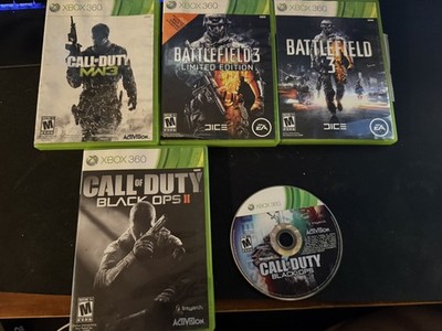 XBOX 360 Video Game Lot MW3 Black ops 1 Black Ops 2 Battlefield 3 Limited 
