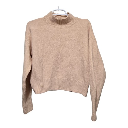 & Other Stories Los Angeles Atelier Pink Wool Mock Neck Sweater S