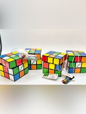 4 Christmas novelty Rubik  s cube tree ornaments new with tags