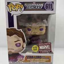 Exclusive Funko Pop! Marvel Guardians of the Galaxy Star-Lord #611 vinyl figure