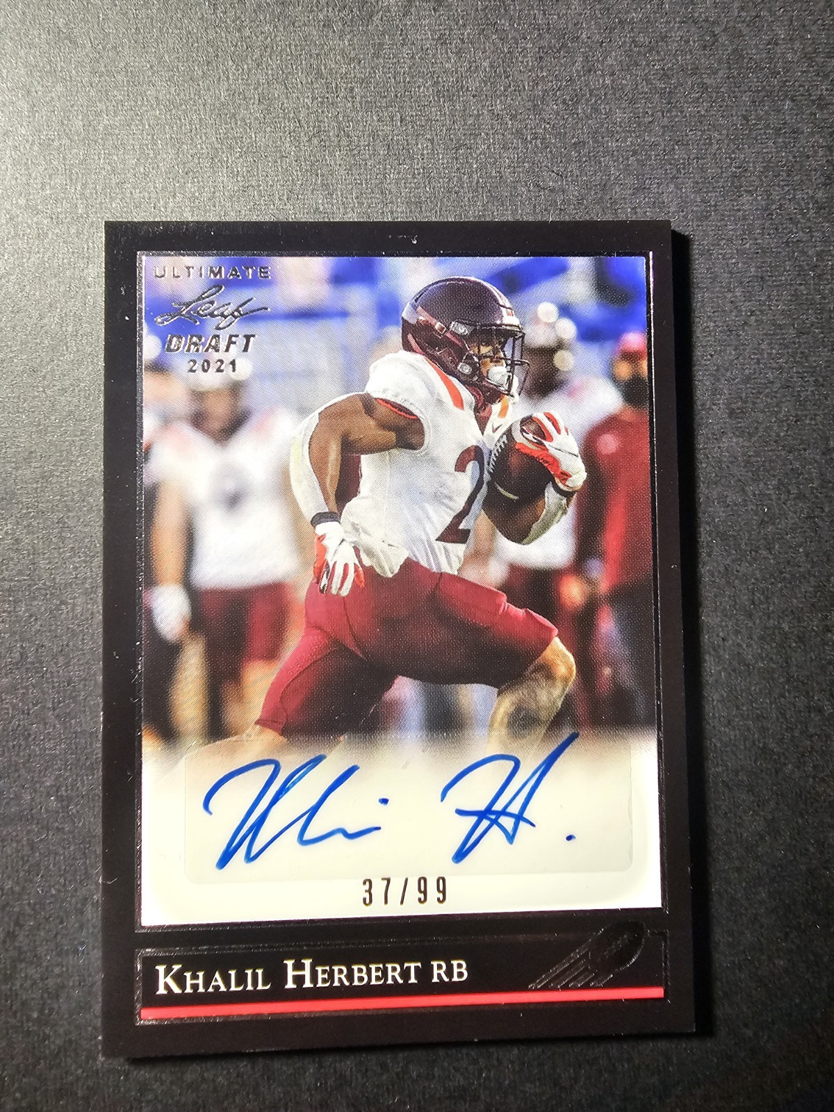 Khalil Herbert Leaf Ultimate Draft 1992 Black Gold Autographs #KH2 Base