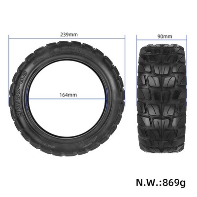 Smooth Ride mit Offroad Tubeless Reifen für Elektroroller bei 11 Zoll